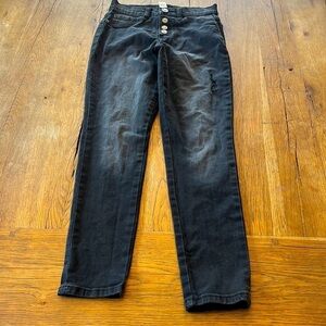 Justice High Rise Jeggings in Black, Size 14